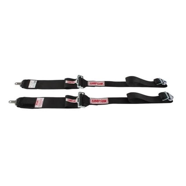 33010BK Individual Camlock Pull Down Hans Shoulder Harness - Black
