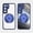 Blue, variant on Designed for Samsung Galaxy S23 Plus Crystal Clear Back Case, Luxury Case with Lens Protector Drop Protective Magnetic Rotating Ring Kickstand Shockproof Thin Fit Phone Case Cover, Black