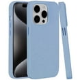 thumbnail image 2 of Designed for Apple iPhone 15 Pro Max Eco Friendly Bio-Degradable [Wheat Fiber Material] Plant Fibre and Soft TPU, Drop Protection Hybrid Phone Case Cover [Blue], 2 of 4