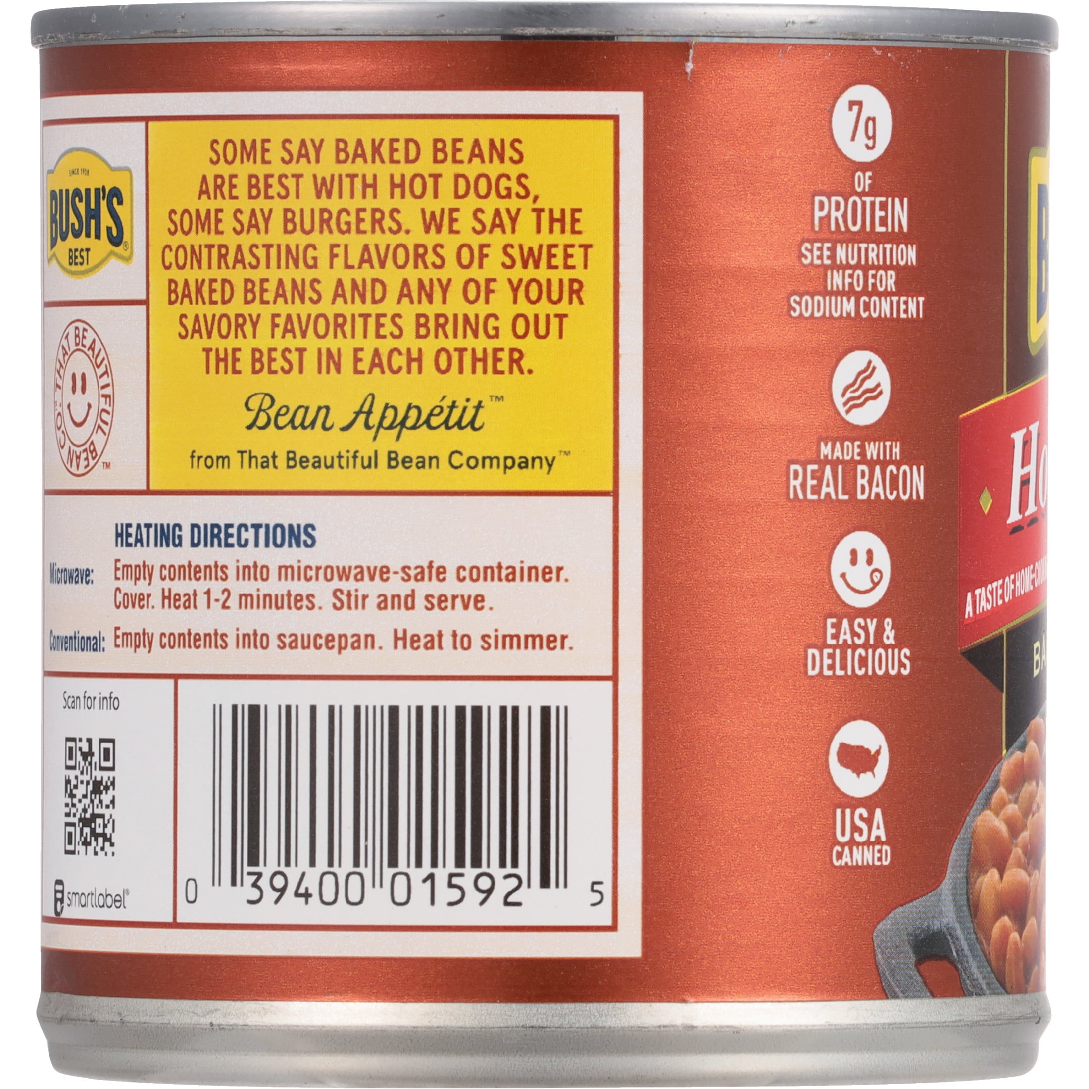 (12 pack) Bush's Homestyle Baked Beans, Canned Beans, 16 oz Can