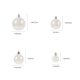 thumbnail image 2 of unbranded 40Pcs White Plastic Christmas Tree Hanging Balls Xmas Decorative Ornaments, 2 of 6