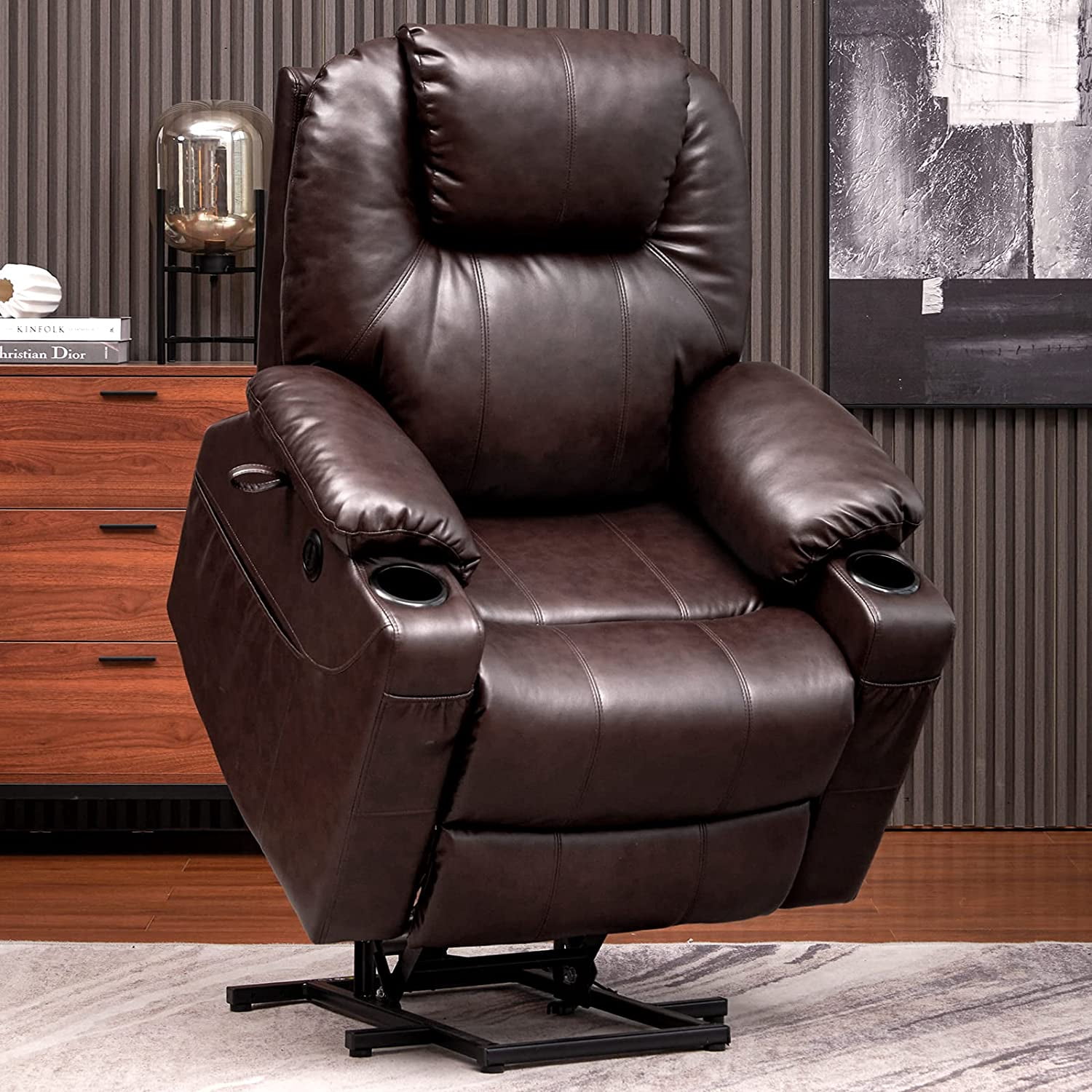 Buy Electric Power Lift Recliner Chair Sofa with Massage and Heat for