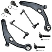 Detroit Axle - 8pc Front End Suspension Kit for 2009-2015 Dodge Journey, 2 Lower Control Arms 2 Ball Joints 2 Outer Tie Rods 2 Sway Bars Replacement Journey