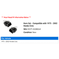thumbnail image 2 of Horn Set - Compatible with 1975 - 2002 Honda Civic 1976 1977 1978 1979 1980 1981 1982 1983 1984 1985 1986 1987 1988 1989 1990 1991 1992 1993 1994 1995 1996 1997 1998 1999 2000 2001, 2 of 2