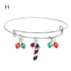 thumbnail image 1 of Pulsera para mujer, regalo de Navidad, pulsera de cristal expandible de Papá Noel para niñas y mujeres, ideal para Acción de Gracias, pulsera de moda., 1 of 2