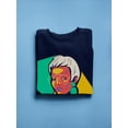 thumbnail image 3 of Girl W Short Hair Portrait Sweatshirt Women -Image by Shutterstock, Female x-Large, 3 of 4