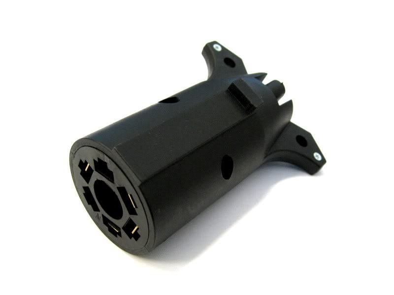 7 to 4 Way Trailer Light Adapter 74 Round/Flat Boat RV