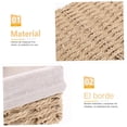 thumbnail image 2 of Juego de Canastas Organizadoras,Cestas de Almacenaje de Baño de 3 Piezas,Juego de Cestas de Almacenaje,Cestas Tejida a Mano para Hogar, Baño y Entrada (Beige),Beige, 2 of 2
