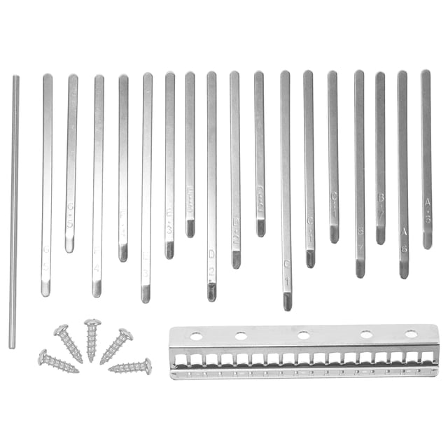 RUNROTOO 1Jgo Kalimba Portátil 17 Teclas Con Piezas De Metal Para Principiantes Sonido