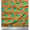 thumbnail image 1 of Soimoi Poly Georgette Fabric Berries & Autumn Leaves Decor Fabric Printed Yard 52 Inch Wide, 1 of 3