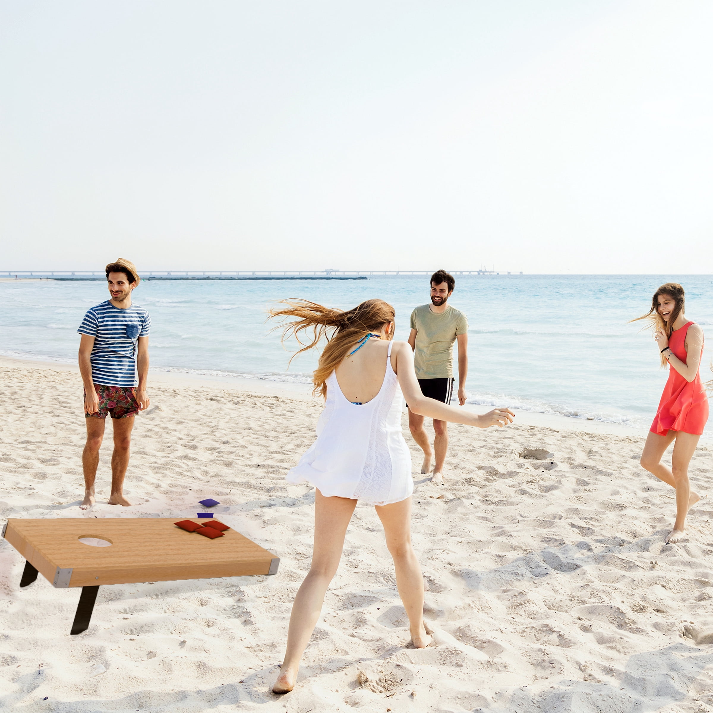 Regulation Sized Cornhole Set Including Bags by Trademark Games