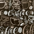 thumbnail image 2 of SKYSONIC Coffee Cute Doodle Cup Tablecloth Round Tablecloths Polyester Tablecover Cloths Washable Tabletop Runner Kitchen Party Picnic Dining Home Decor 60inch, 2 of 7