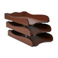 thumbnail image 2 of Dualoai Wood Inbox Tray Letter Tray Holder Sturdy Stackable for Desk Wooden Shelves for, 2 of 9