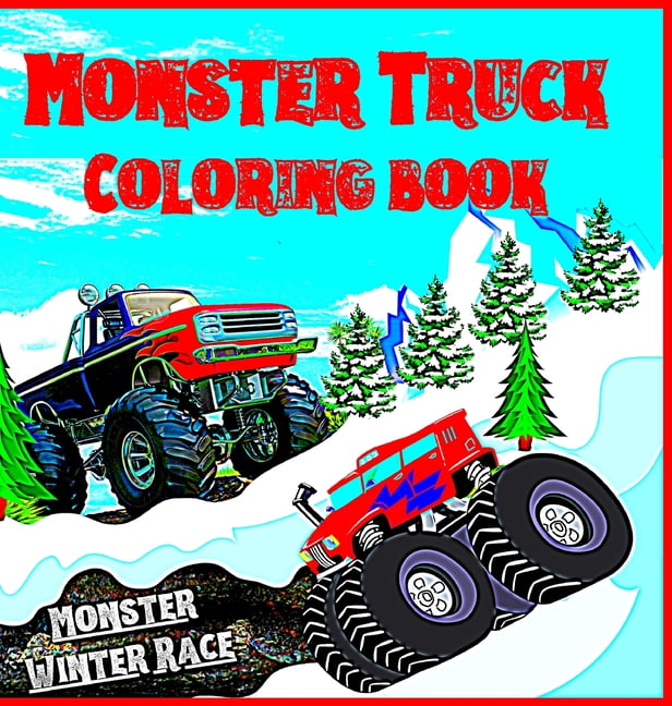 monster truck race coloring pages