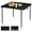 Black, variant on Portable Square Folding Card Table with Collapsible Legs and Carrying Handle, Plastic Tables for Camping, Picnic, Office, Party