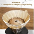 thumbnail image 4 of fafa-Coffee Filters, #4 Cone Super Premium No. 4 Coffee Paper Filter, No. 4 Cone 100 Count Natural Brown, 4 of 4
