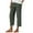 Army Green, variant on qucoqpe Summer Capri Pants for Women Fashion Casual Loose Button Zipper Trousers Lightweight Comfy Capri Pants