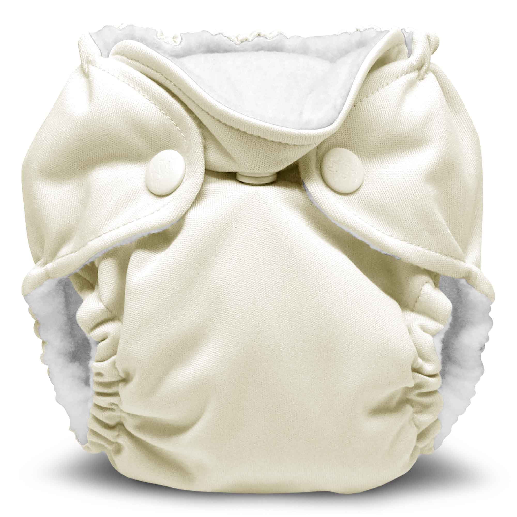 Kanga Care Lil Joey Newborn All in One AIO Cloth Diaper (2pk) Almond 4-12lbs