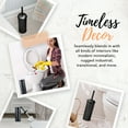 thumbnail image 3 of Autumn Alley Toilet Bowl Brush and Holder Bathroom Accessories, Bathroom Toilet Brush for Modern Farmhouse Bathroom Decor, Standing Rustic Toilet Bowl Brush with Holder, Bathroom Decor Sets, Black, 3 of 8