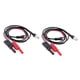 thumbnail image 1 of 2x 47" BNC Q9 a Cables de Sonda de Cables de Prueba con Conector Tipo Banana Recubierto de 4 Mm DYNWAVEMX Cable BNC a doble banana de 4 mm, 1 of 8