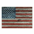 thumbnail image 1 of USA Cutting Board, Fourth of July Independence Day Painted Wooden Panel Wall Looking Image Freedom, Decorative Tempered Glass Cutting and Serving Board, Small Size, Blue Red Beige, by Ambesonne, 1 of 1