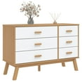 thumbnail image 3 of vidaXL Drawer Cabinet OLDEN Brown Solid Wood Pine, 3 of 11