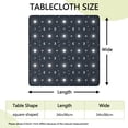 thumbnail image 2 of Dark Blue Sun Moon Star Pattern Square Fitted Tablecloth with Elastic Edge,Square Table Cover,Washable Elastic Table Cover for Home Kitchen Party Decor 34"x34", 2 of 6