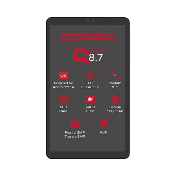 Tablet Compaq QTAB Mali G57 6 RAM 128 GB Gris