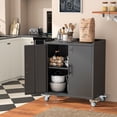 thumbnail image 7 of Ero 35.6"Metal Rolling Tool Garage Storage Cabinet with Wheels,lock and Adjustable Shelves for Garage,Home, Office, 7 of 7