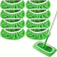 thumbnail image 1 of Paquete de 8 fundas para trapeador doméstico con fundas planas reemplazables, multifuncionales, lavables y reutilizables., 1 of 1