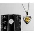 thumbnail image 2 of R.H. Jewelry Womens Stainless Steel Pendant, Grandma's Yellow Crystal Heart Pendant, 2 of 3