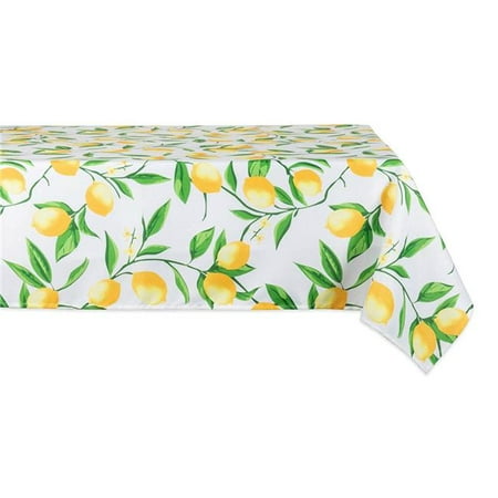 

60 x 84 in. Lemon Bliss Print Outdoor Tablecloth