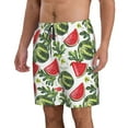 thumbnail image 2 of Kll Watermelons Men'S Casual Summer Beach Shorts Hawaiian Shorts With Pockets-Xx-Large, 2 of 9