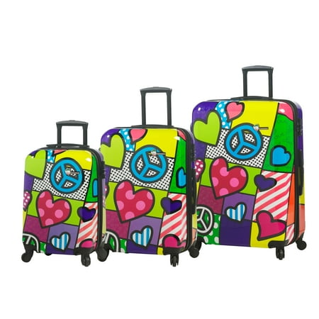 UPC 812836027737 product image for Mia Toro ITALY  Peace and Love 3-piece Fashion Hardside Spinner Upright Luggage  | upcitemdb.com