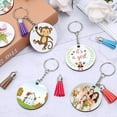 thumbnail image 3 of 1 Set of DIY Sublimation Keychain Decorative Heat Transfer Keychain Blank Keychain, 3 of 6