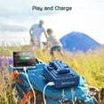 thumbnail image 3 of Soporte para teléfono móvil, altavoz Bluetooth, batería externa de 5000 mAh, azul, 3 of 7