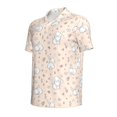 thumbnail image 3 of Daiia Cute Rabbit Pattern Men’s Polo Shirts,Solid Deck Shirt,Classic Fit, Breathable Cotton Polo for Casual and Sport Wear-Medium, 3 of 9