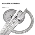 thumbnail image 3 of Stainless Steel 180-Degree Angle Gauge: Precision Half-Circle Protractor for Woodworking & Engineering, Compact 14cm Solid Design with Accurate Measurement for Craftsmen and Hobbyists, 3 of 6