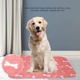 thumbnail image 2 of Pet Pee Pad, 3 Tailles Réutilisables Imperméable Chiot Chat Pee Lit Tapis Lavable Traing Coussinets Super Absorbant Urine de Chien Mat(70 * 80cm), 2 of 5