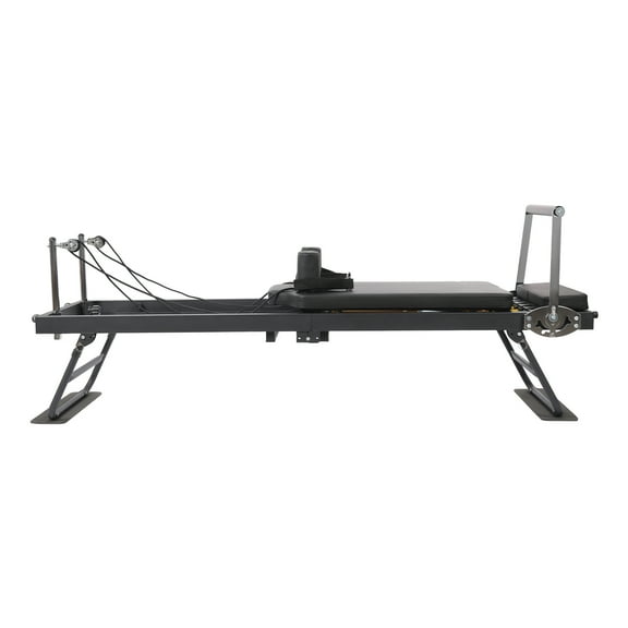 Foldable Pilates Reformer Machine with Adjustable Springs, Comfortable Foam Pads, Smooth Wheels for Home Fitness, Max Load 264lbs