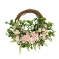 thumbnail image 1 of simhoa Floral Wreath Front Door Wreath 16 Inch Spring Summer Wreath for Window Ceremony Pink, 1 of 8