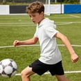 thumbnail image 7 of FSYBOA Boys T Shirts, Sports Running Short Sleeve Casual Summer Tops White Size 13-14 T, 7 of 7