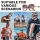 thumbnail image 5 of Gafas de sol cuadradas con montura grande, gafas de sol de moda europeas y americanas, hechas de TR y metal., 5 of 5