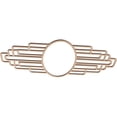 thumbnail image 2 of 36"W x 18"H x 9 7/8"IW x 17"IH x 3/8"T Elizabeth Wood Fretwork Pierced Ceiling Medallion, Alder, 2 of 3