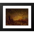 thumbnail image 2 of Félix Ziem 18x14 Black Modern Framed Museum Art Print Titled - The Fire (19th Century), 2 of 5
