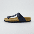 thumbnail image 4 of Cushionaire Leah Thong Sandals for Women - Cork Footbed Flip Flops for Women with Memory Foam and Adjustable Buckle Strap, 4 of 27
