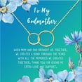 thumbnail image 2 of To My God Mother Mother's Day Gift, Gift for Her, Godmother's Day Gift, Godmother's Gift for Mother's Day, Godmother's Day Necklace and Card[Gold Infinity Ring,Blue-Green Gradient], 2 of 8
