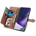 thumbnail image 2 of Compatible for Samsung Galaxy A05 Wallet Case for Women Girls with Card Holder - Retro Embossed Flower Zipper Wallet PU Leather Flip Cover with Detachable Wrist Hand Strap for Galaxy A05, Brown, 2 of 8