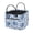 Blue Peony Floral Pattern, variant on Uourmeti Colorful Dinosaur Print Collapsible Storage Basket, Waterproof Quilted Storage Basket Polyester Quilted Laundry Basket for Shopping