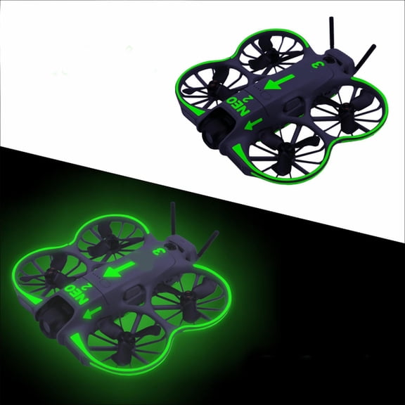 Luminous Drone Sticker Compatible for Neo 2, Glow-in-the-Dark Film Decal Skins Drone Body Controller Light-emitting Decoration Sticker Wrap Cover Sticker DIY Fluorescent Skin